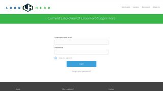 Employee Login - LoanHero