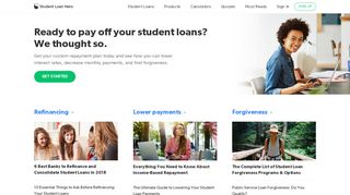Student Loan Hero: Calculators and Tools to Pay Off Student Loans