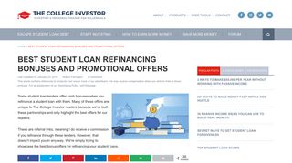 Best Student Loan Refinancing Bonuses And Promotional Offers