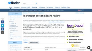 loanDepot personal loan review February 2019 | finder.com