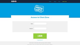 wanna loan? client zone – Log Into Your Account