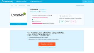 LoanMe Reviews - Personal Loans - SuperMoney