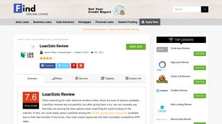 LoanSolo Review - Find Online Loans