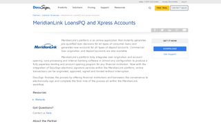 MeridianLink LoansPQ and Xpress Accounts | DocuSign
