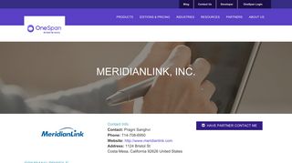 MeridianLink, Inc. - Member | eSignLive Partner Directory
