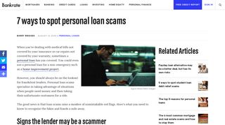 7 Signs Of A Personal Loan Scam | Bankrate.com