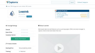 Loantek Reviews and Pricing - 2019 - Capterra