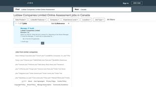1 Loblaw Companies Limited Online Assessment Job | LinkedIn