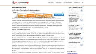 Loblaws Application: Canada Jobs & Careers - Job-Applications.ca