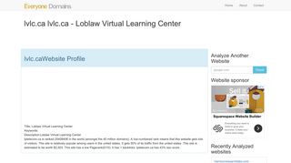 Loblaw Virtual Learning Center: lvlc.ca