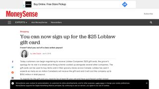You can now sign up for the $25 Loblaw gift card - MoneySense