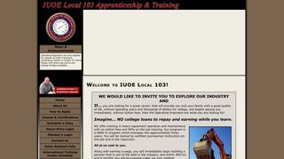 IUOE Local 103 Apprenticeship & Training Website