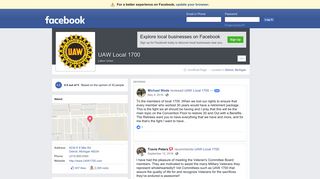 UAW Local 1700 - Detroit, Michigan - Labor Union | Facebook