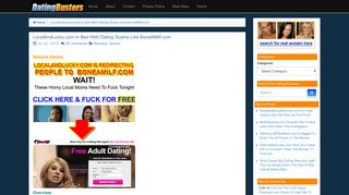 LocalAndLucky.com Colluding With Dating Scams Like BoneAMilf.com |