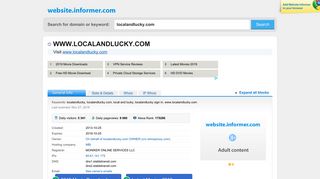 localandlucky.com at Website Informer. Visit Localandlucky.