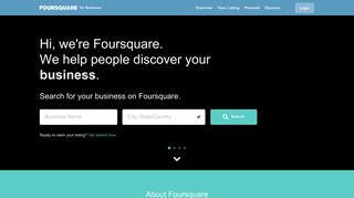 Foursquare for Business