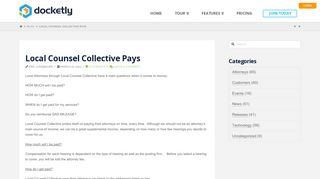 Local Counsel Collective Pays - Docketly
