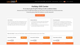 Holiday Gift Center - Local Dines