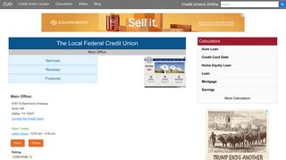 The Local Federal Credit Union - Dallas, TX - Credit Unions Online