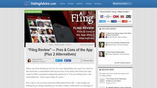 “Fling Review” — Pros & Cons of the App (Plus 2 Alternatives)