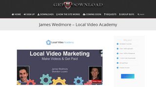 James Wedmore – Local Video Academy – getWSOdownload ...