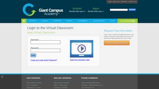 Login to the Virtual Classroom | Giant Campus Academy