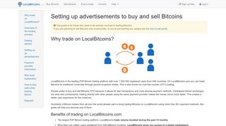How to buy and sell Bitcoins online on LocalBitcoins.com
