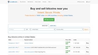 Buy and sell bitcoins near you - LocalBitcoins.com: Fastest and ...