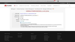 iManager U2000 Web LCT ... - Huawei Technical Support
