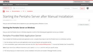 Starting the Pentaho Server after Manual Installation - Pentaho ...