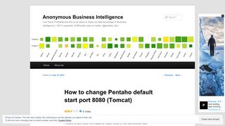 How to change Pentaho default start port 8080 (Tomcat) | Anonymous ...