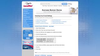 How Do I Check My Email Settings? - LocalNet Start Page