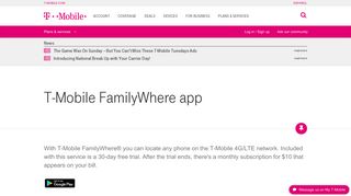 T-Mobile FamilyWhere app | T-Mobile Support