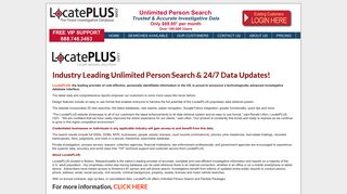Investigative Databases | LocatePLUS
