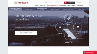 Locatory.com spare aircraft parts & repair capabilities