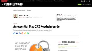 An essential Mac OS X Keychain guide | Computerworld