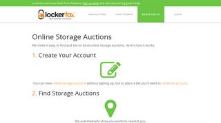 Online Storage Auctions - Lockerfox