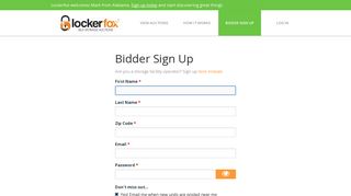 Sign Up To Bid on Local Online Storage Auctions - Lockerfox