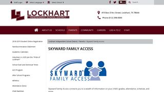 Skyward Family Access - Lockhart Independent School District