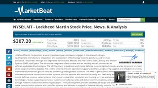 NYSE:LMT - Stock Price, News, & Analysis for Lockheed Martin