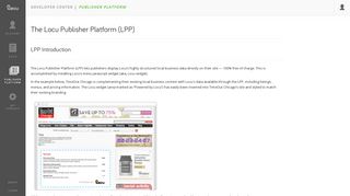 Publisher Platform - Locu API