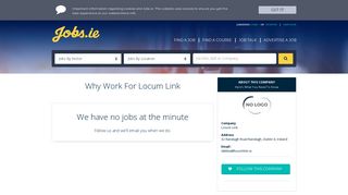 Locum Link Careers, Locum Link Jobs in Ireland jobs.ie