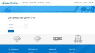 Quick Physician Job Search | LocumTenens.com