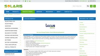 Locus Energy - Solar Monitoring - Solaris