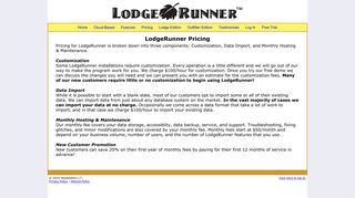 Pricing .:|:. LodgeRunner.com