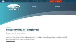 Employment | Lofton Staffing Services