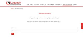 Manage My Booking - Loganair