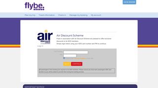 Air Discount Scheme - Flybe