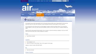Air Discount Scheme - The Airlines