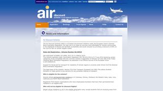 Air Discount Scheme - Home